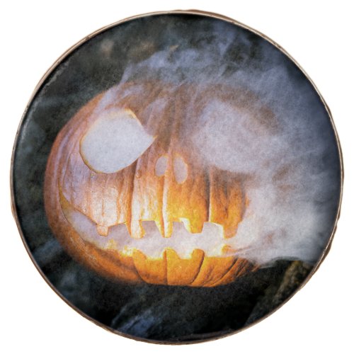 Headless Horsemans Jack_o_Lantern Head a Flame Chocolate Covered Oreo