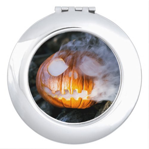 Headless Horsemans Jack_o_Lantern Head a Flame Compact Mirror