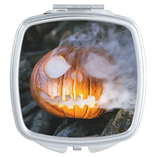 Headless Horsemans Jack_o_Lantern Head a Flame Compact Mirror