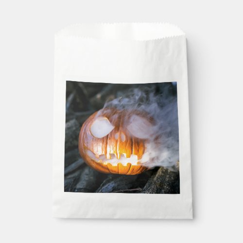 Headless Horsemans Jack_o_Lantern Head a Flame Favor Bag