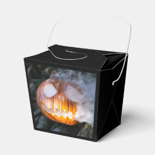 Headless Horseman's Jack-o-Lantern Head a Flame Favor Boxes