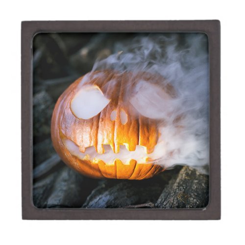 Headless Horsemans Jack_o_Lantern Head a Flame Gift Box