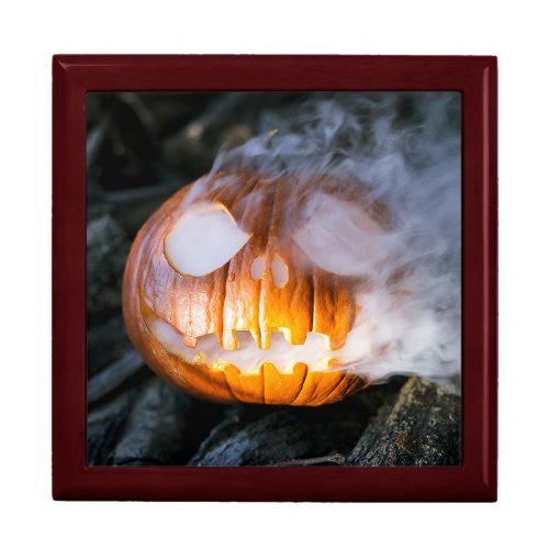 Headless Horsemans Jack_o_Lantern Head a Flame Gift Box