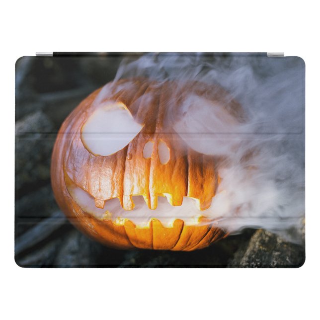 Headless Horseman's Jack-o-Lantern Head a Flame iPad Pro Cover (Horizontal)