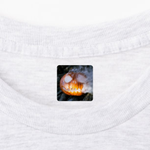Headless Horseman's Jack-o-Lantern Head a Flame Kids' Labels