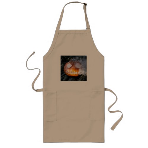 Headless Horsemans Jack_o_Lantern Head a Flame Long Apron