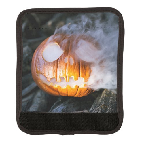 Headless Horsemans Jack_o_Lantern Head a Flame Luggage Handle Wrap