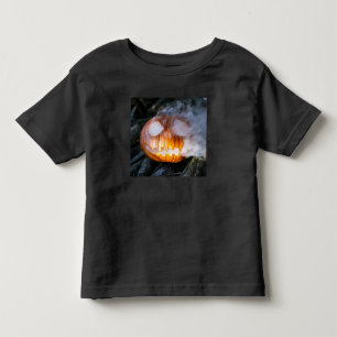 Headless Horseman's Jack-o-Lantern Head a Flame Toddler T-shirt
