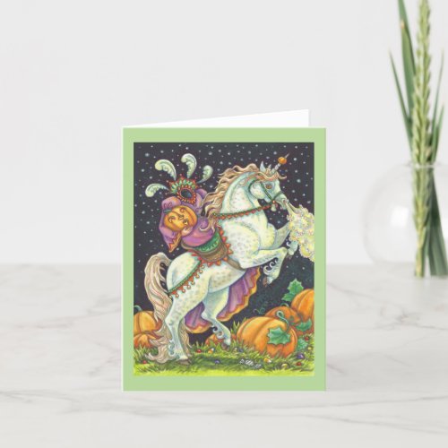 HEADLESS HORSEWOMAN GREETING NOTE CARD Blank