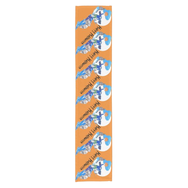 Headless Musher Alaska Halloween Table Runner (Front)