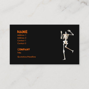 Headless Skeleton Business Card