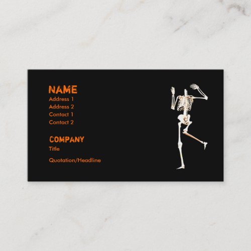 Headless Skeleton - Business Business Card Templates
