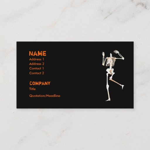 Customizable Headless Skeleton - Business Business Card Templates