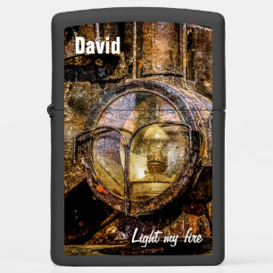 Headlight - Light my fire funny customizable Zippo Lighter