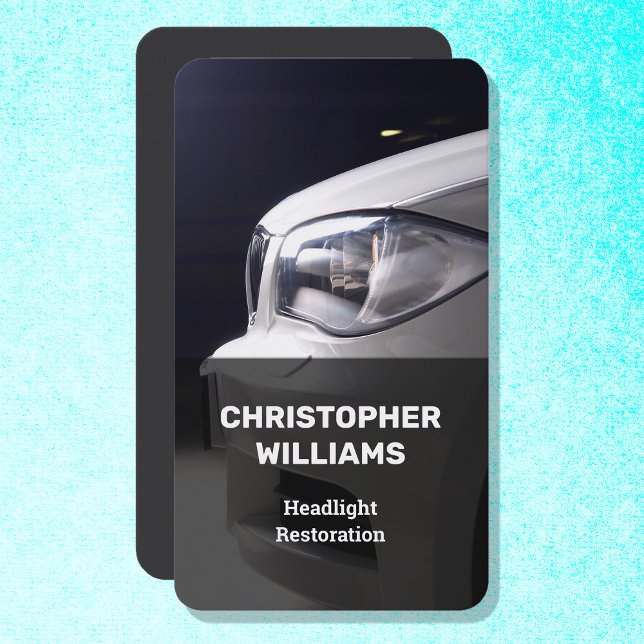 Headlight Restoration Business Card (Headlight Restoration Business Cards)