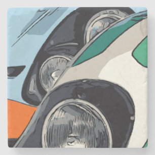 HEADLIGHTS STONE COASTER