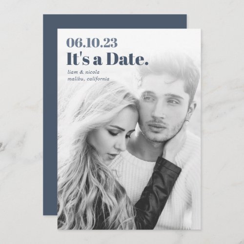 Headline  Modern Vertical Photo Save The Date