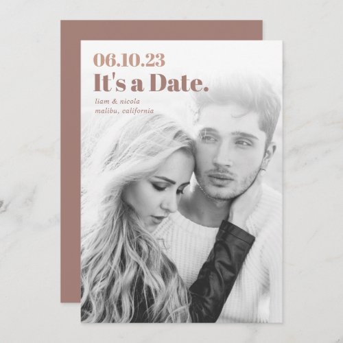 Headline  Modern Vertical Photo Save The Date