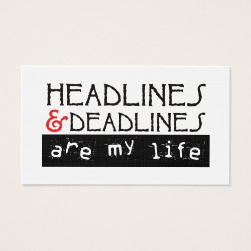 Headlines  Deadlines