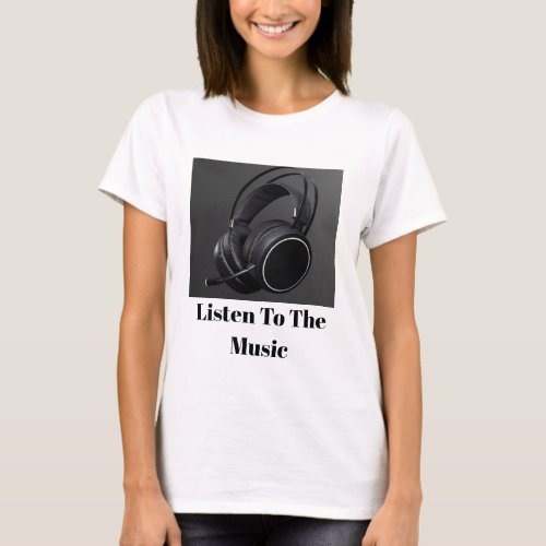 Headphone Junkie Music Lovers Shirt T_Shirt