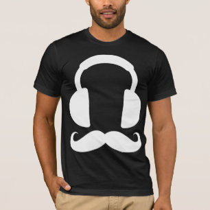 Headphone Mustache T-Shirt