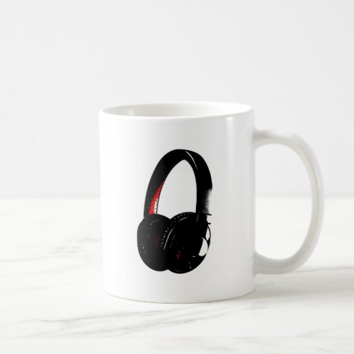 Headphone Pop Art Head Phone Coffee Mug