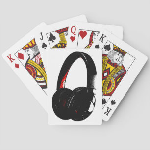 Headphone Pop Art Head Phone Poker Cards