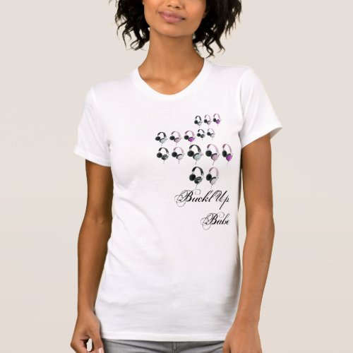 Headphone Rewind Girlie T_Shirt