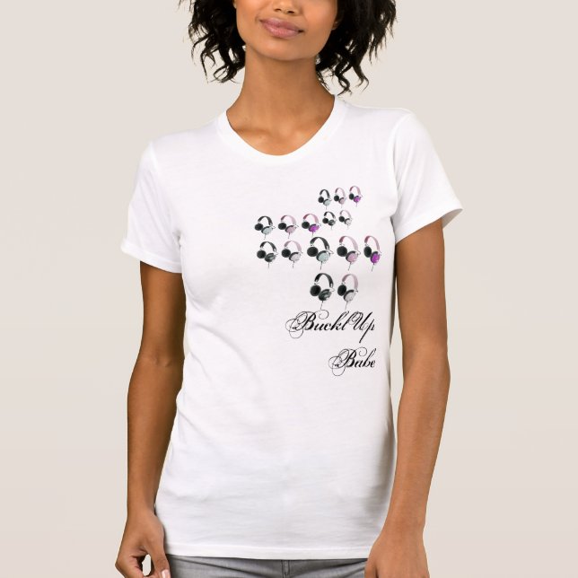 Headphone Rewind Girlie T-Shirt (Front)