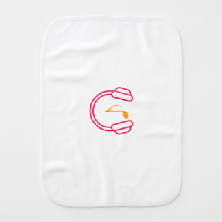 Headphone with staff baby burp cloth