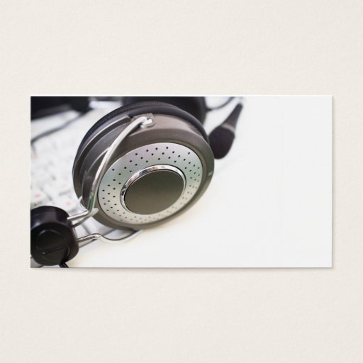 Customizable Headphones Business Card