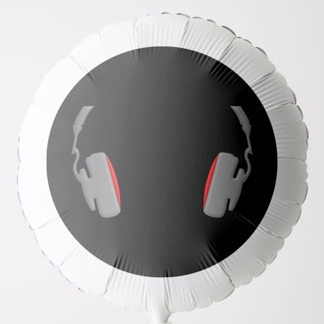 Headphones Cool Simply and Classy Balloon (Front)