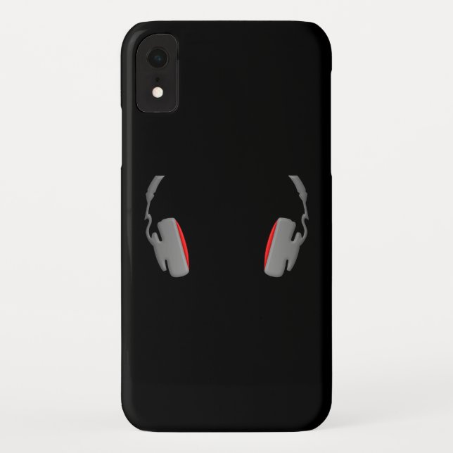 Headphones Cool Simply and Classy Case-Mate iPhone Case (Back)