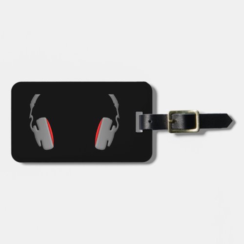 Headphones Cool Simply and Classy Luggage Tag