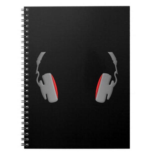 Headphones Cool Simply and Classy Notebook
