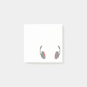 Headphones Cool Simply and Classy Post-it Notes