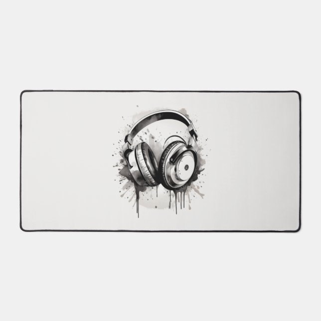 Headphones Desk Mat (Front)