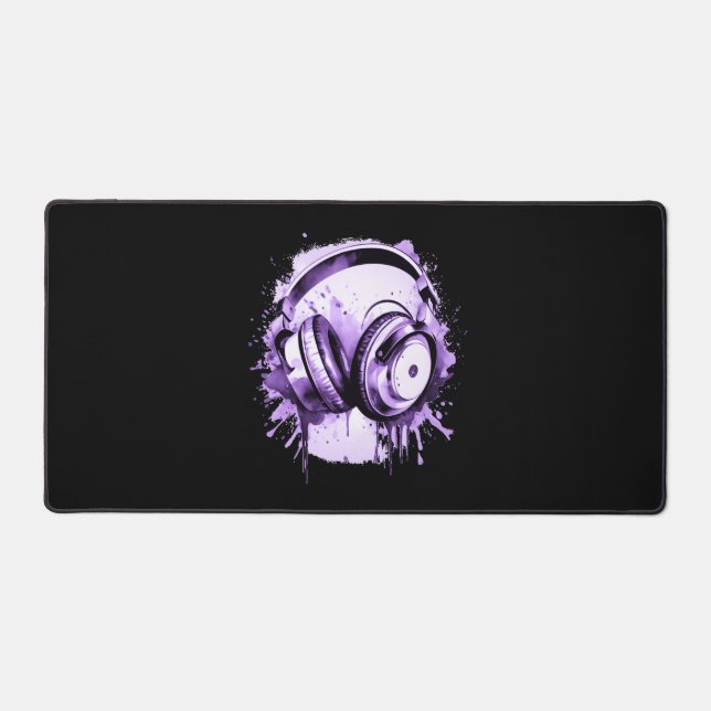 Headphones Desk Mat (Front)