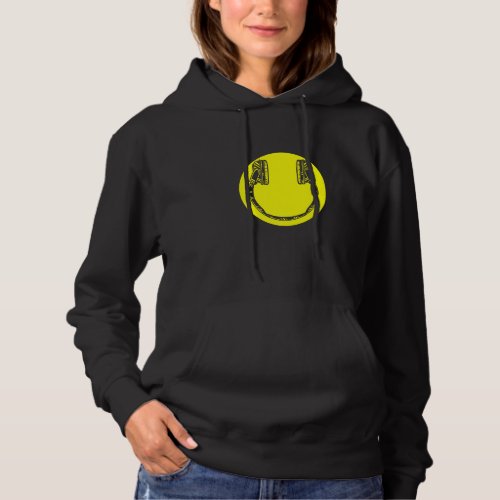 Headphones Dj Deejay Music Pop Bass Techno Rock Po Hoodie