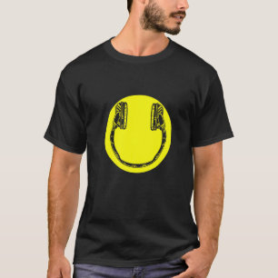 Headphones Dj Deejay Music Pop Bass Techno Rock Po T-Shirt