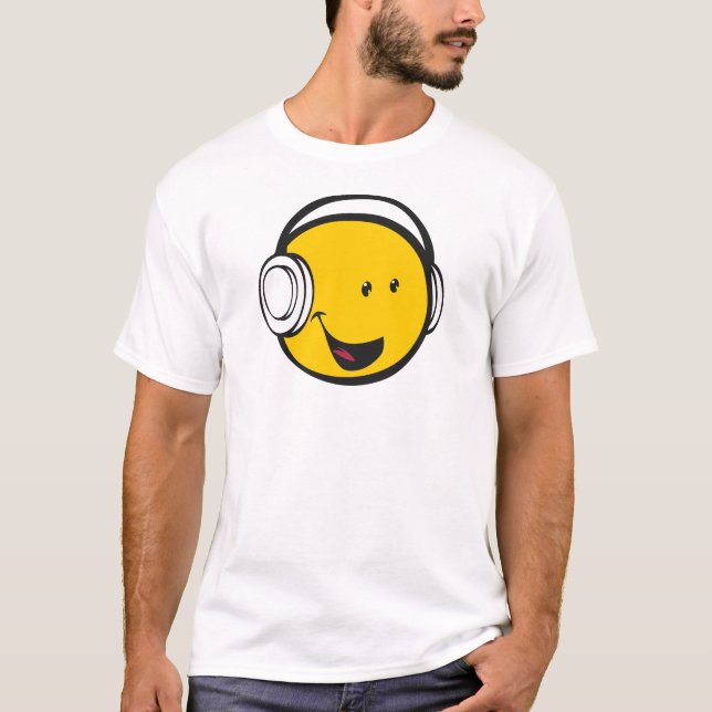 Headphones Emoji T-Shirt (Front)
