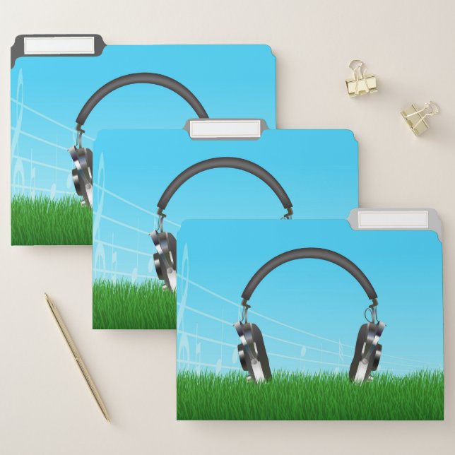 Headphones File Folder (Set)