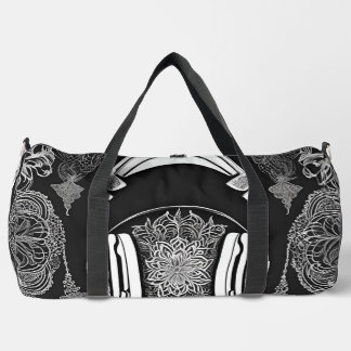 Headphones Mode AI art  Duffle Bag
