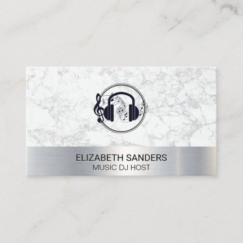 Headphones Music  Podcast Host  Business Card