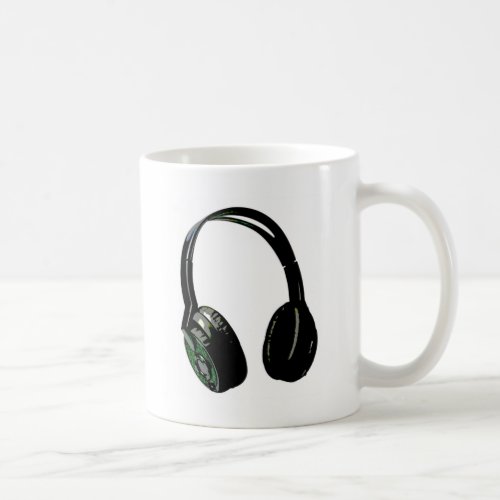 Headphones Pop Art Coffee Mug