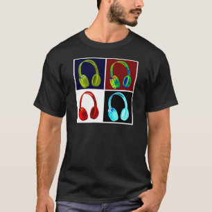 Headphones Pop Art T-Shirt