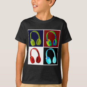 Headphones Pop Art T-Shirt