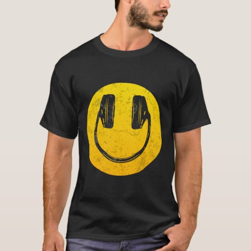 Headphones Smile T_Shirt