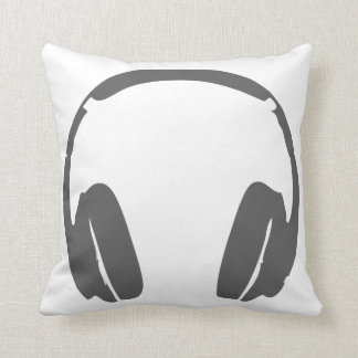 Headphones Throw Pillow