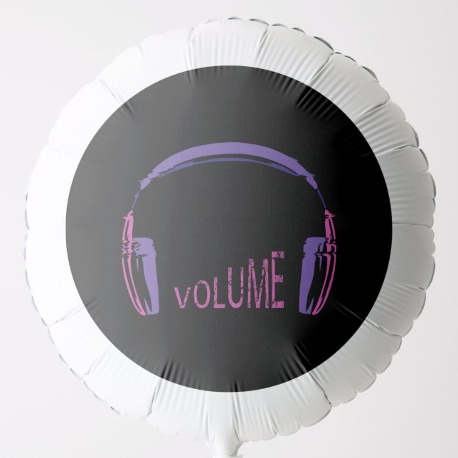Headphones Volume up Balloon (Front)